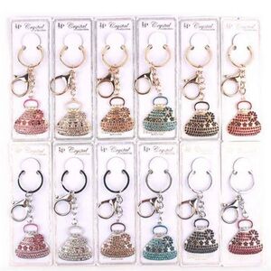 Dozen Purse Keychains Assorted Colors